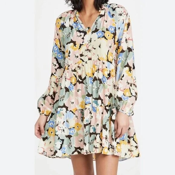 Yumi Kim Dresses & Skirts - YUMI KIM Vicky Dress in Cornelia Multicolor Floral Long Sleeve Size L